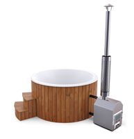 ThermoZen Hottub 200 cm - thermowood - externe houtkachel