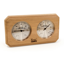 Sauna thermo/hygrometer - Rode ceder