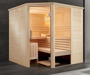Binnen sauna's Binnensauna's van de beste kwaliteit. Finse sauna's en stoomsauna's van oa Harvia, Sentiotec