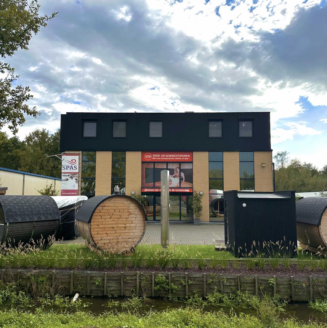 showroom toonzaal luxspas contact winkel belgie wellness