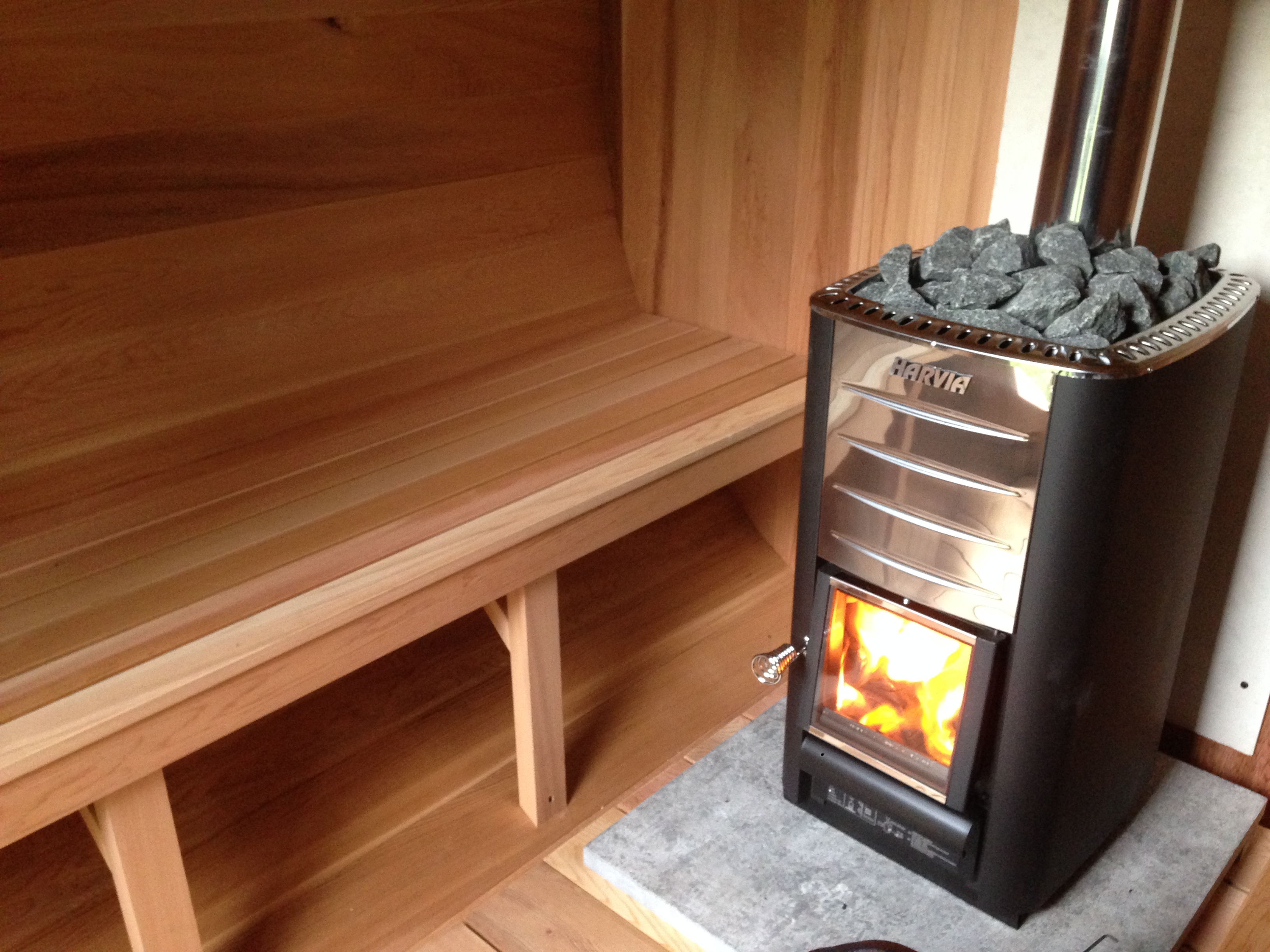 harvia barrel sauna