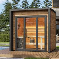 Moderne patio sauna's
