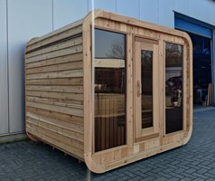 buitensauna - Luna 213x244 - Knotty ceder