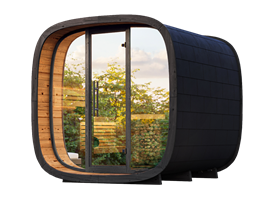 Buiten sauna - Round Cube sauna MINI