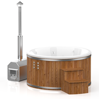 ThermoZen Hottub 200 cm - thermowood - externe houtkachel