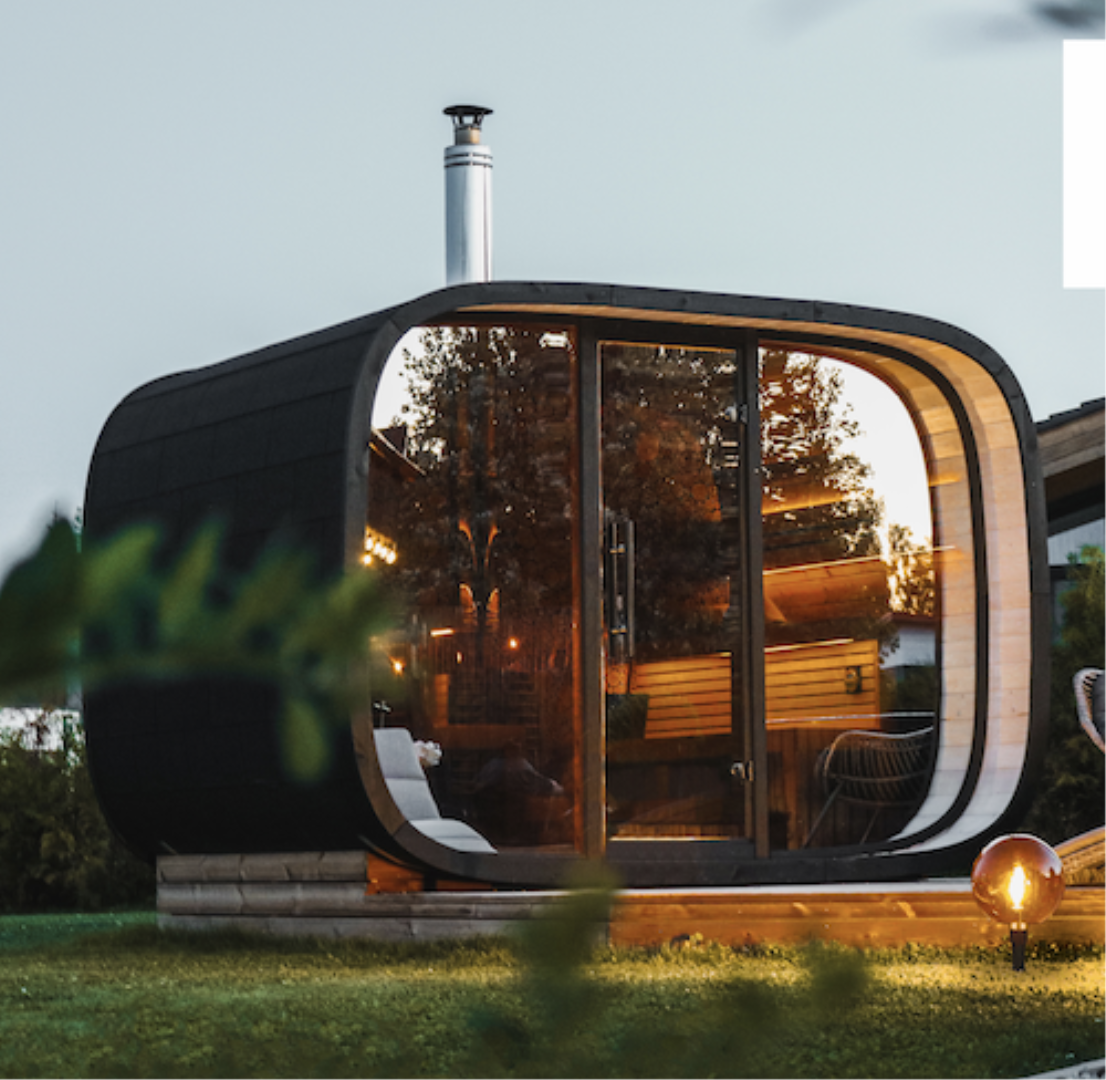 Round Cube sauna's